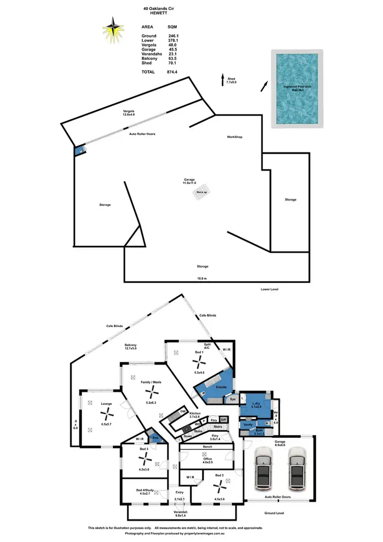 Floorplan of Homely house listing, 40 Oaklands Circuit, Hewett SA 5118
