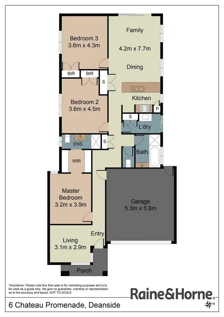 Floorplan of Homely house listing, 6 Chateau Promenade, Deanside VIC 3336