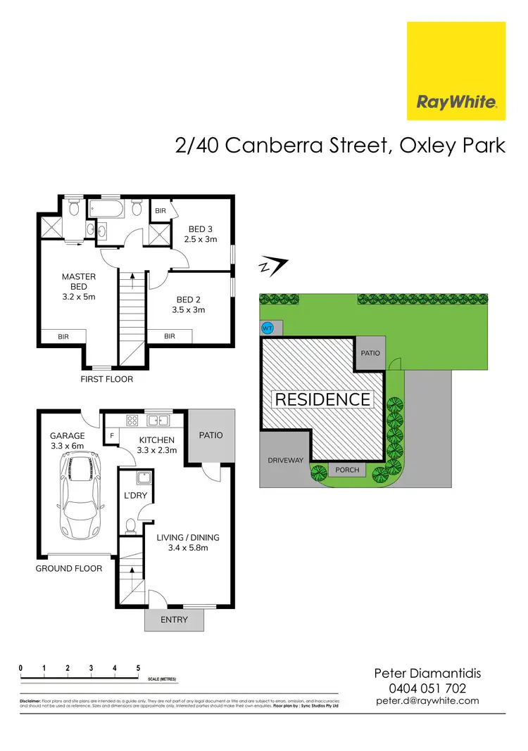 Floorplan of Homely townhouse listing, 2/40 Canberra Street, Oxley Park NSW 2760