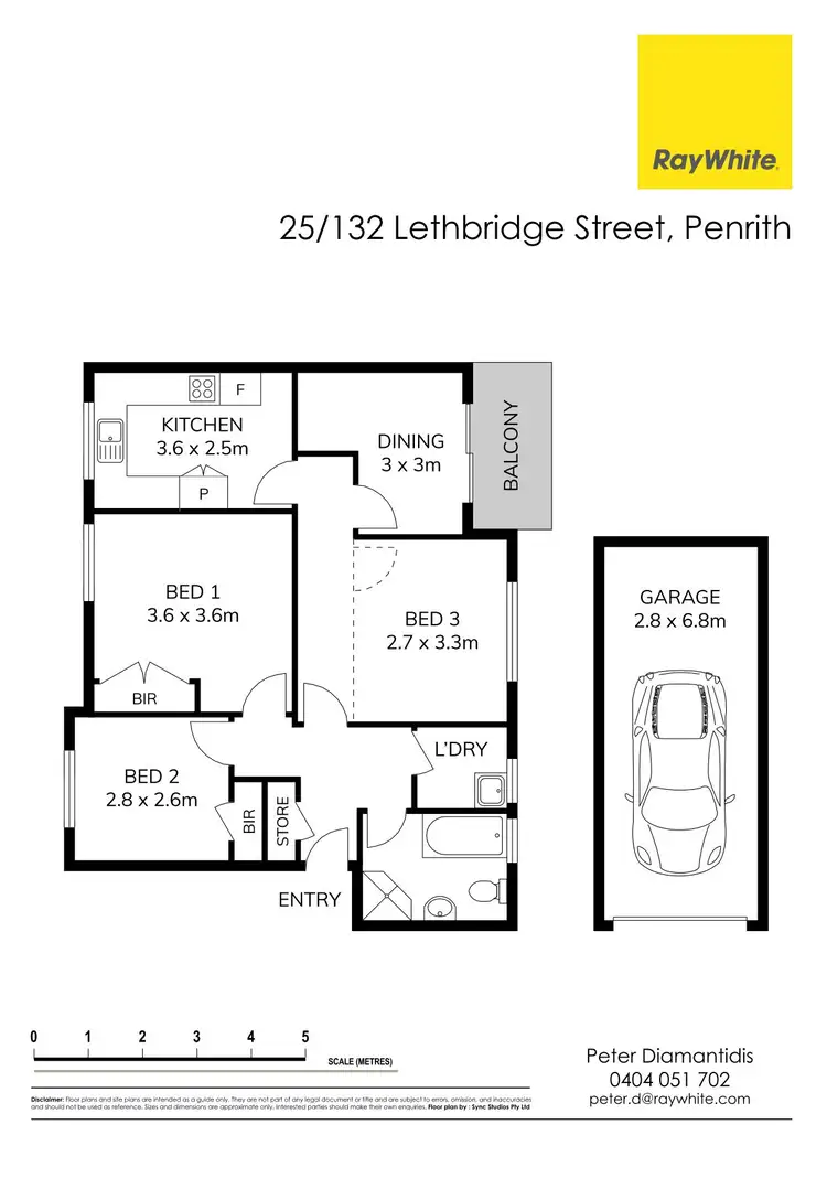 Floorplan of Homely unit listing, 25/132 Lethbridge Street, Penrith NSW 2750