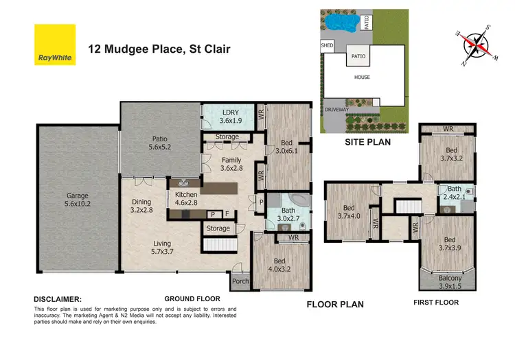 Floorplan of Homely house listing, 12 Mudgee Place, St Clair NSW 2759