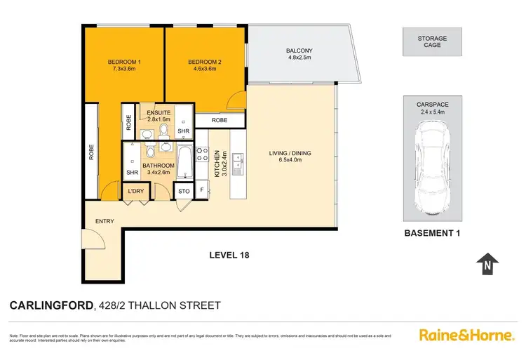 Floorplan of Homely unit listing, 428/2 Thallon Street, Carlingford NSW 2118