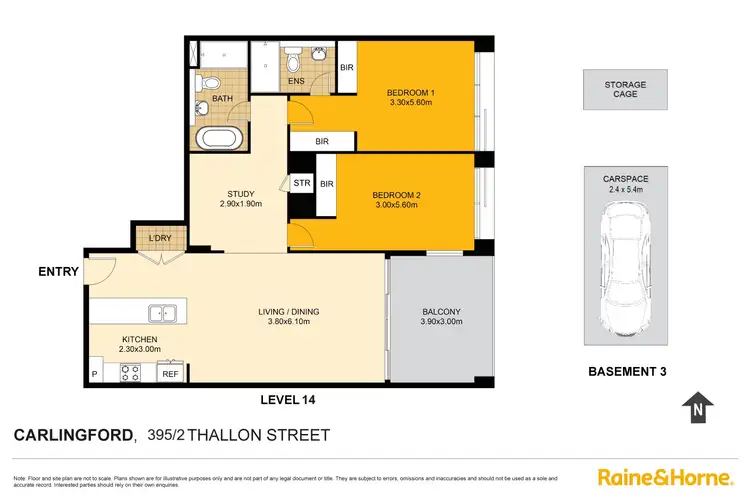 Floorplan of Homely unit listing, 395/2 Thallon Street, Carlingford NSW 2118