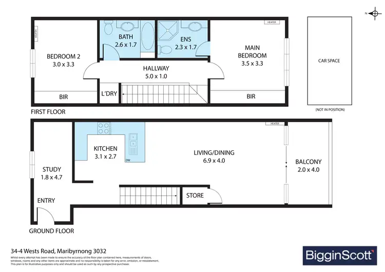 Floorplan of Homely apartment listing, 34/4 Wests Road, Maribyrnong VIC 3032