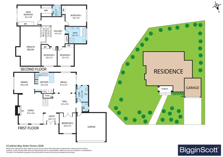 Floorplan of Homely house listing, 9 Carbine Way, Keilor Downs VIC 3038