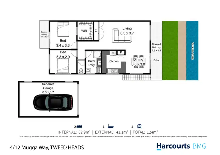 Floorplan of Homely apartment listing, 4/12 Mugga Way, Tweed Heads NSW 2485