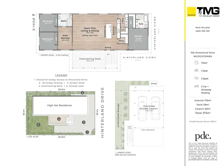 Floorplan of Homely house listing, 15A Hinterland Drive, Mudgeeraba QLD 4213