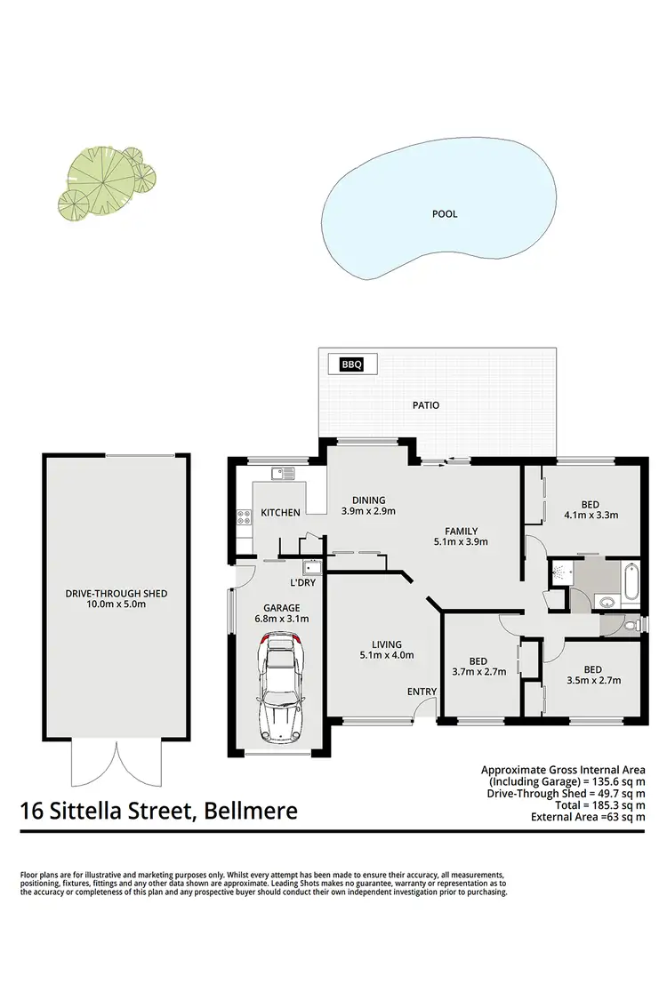 Floorplan of Homely house listing, 16 Sittella Street, Bellmere QLD 4510
