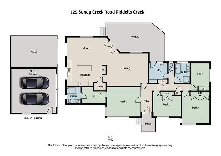 Floorplan of Homely house listing, 125 Sandy Creek Road, Riddells Creek VIC 3431