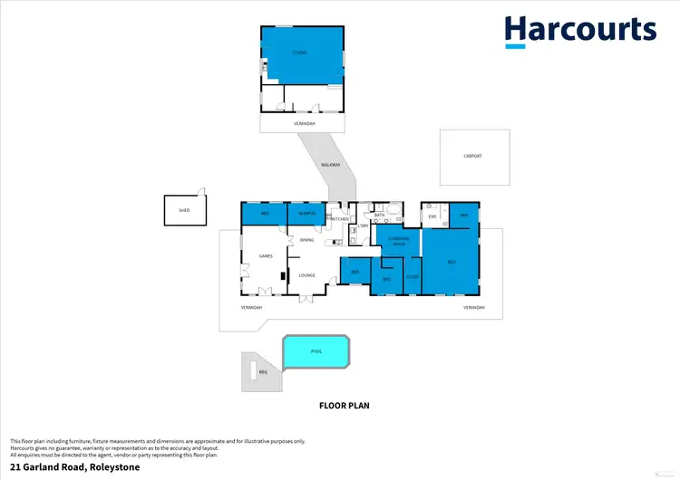 Floorplan of Homely house listing, 21 Garland Road, Roleystone WA 6111