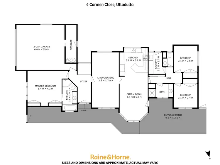 Floorplan of Homely house listing, 4 Carmen Close, Ulladulla NSW 2539