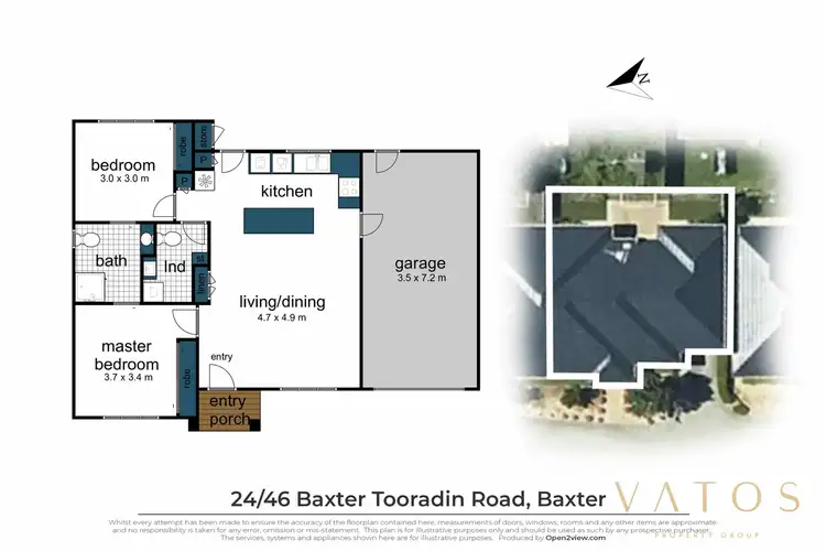 Floorplan of Homely unit listing, 24/46 Baxter Tooradin Road, Baxter VIC 3911