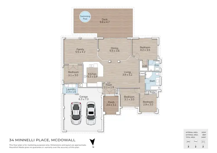 Floorplan of Homely house listing, 34 Minnelli Place, Mcdowall QLD 4053