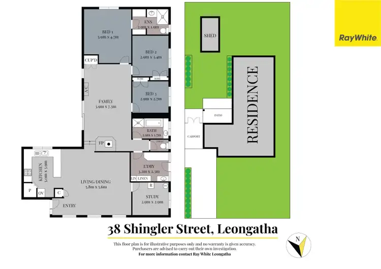 Floorplan of Homely house listing, 38 Shingler Street, Leongatha VIC 3953