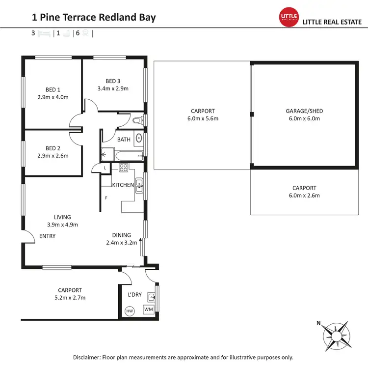 Floorplan of Homely house listing, 1 Pine Terrace, Redland Bay QLD 4165