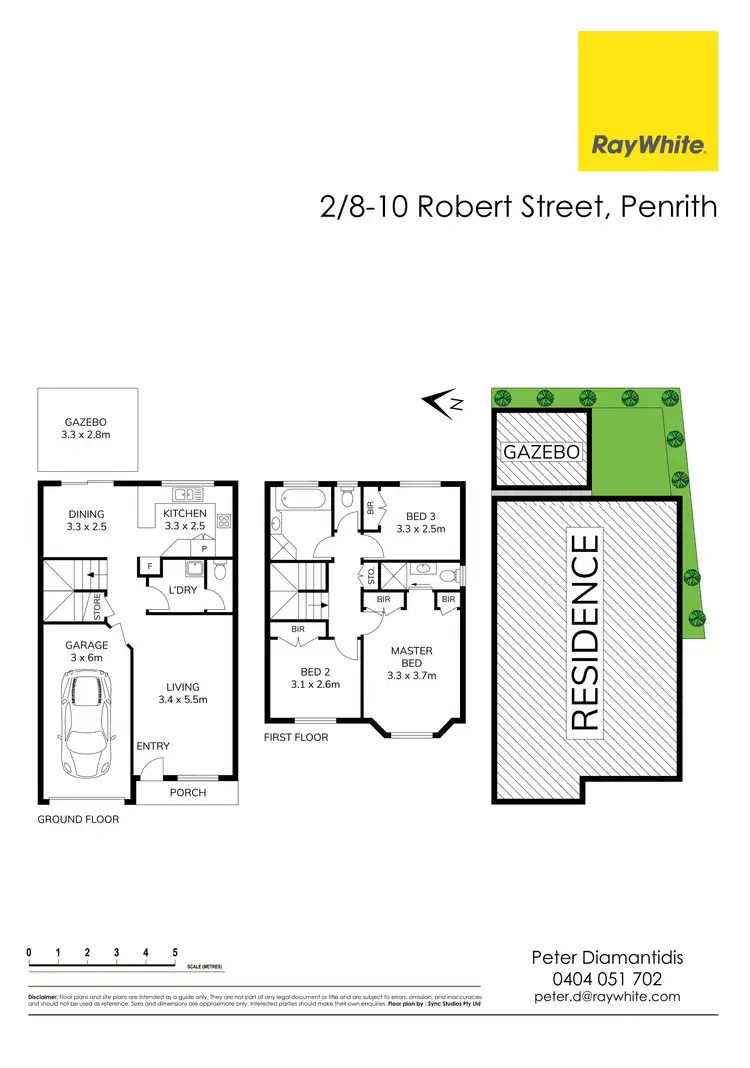 Floorplan of Homely townhouse listing, 2/8-10 Robert Street, Penrith NSW 2750