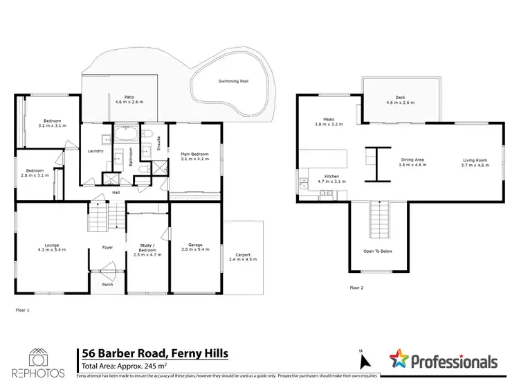 Floorplan of Homely house listing, 56 Barber Road, Ferny Hills QLD 4055