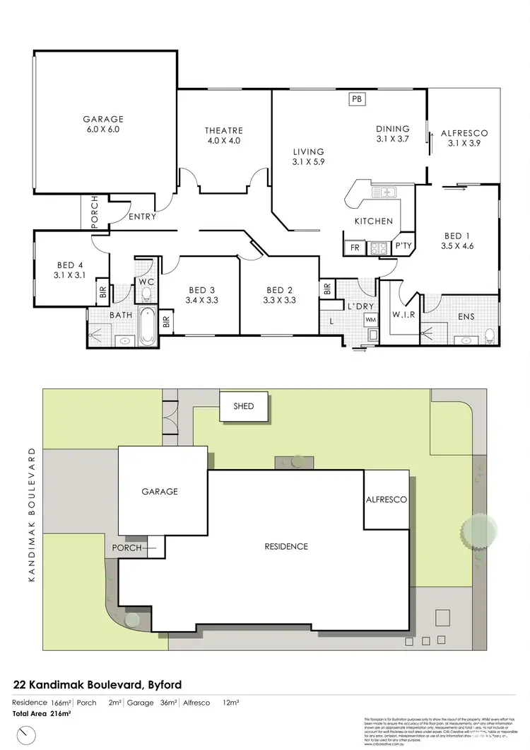Floorplan of Homely house listing, 22 Kandimak Boulevard, Byford WA 6122