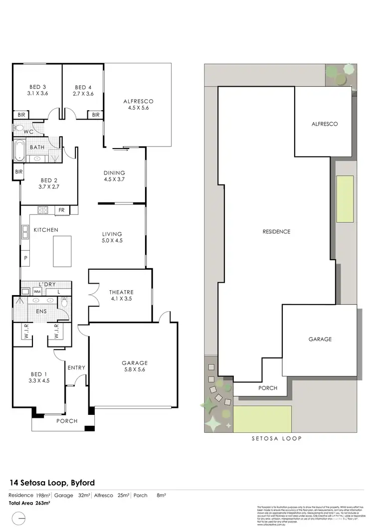 Floorplan of Homely house listing, 14 Setosa Loop, Byford WA 6122