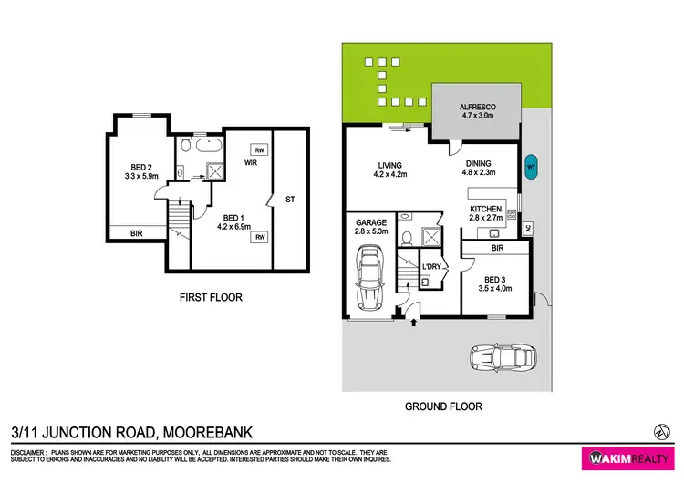 Floorplan of Homely townhouse listing, 3/11 Junction Rd, Moorebank NSW 2170