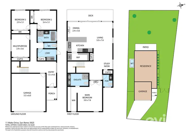 Floorplan of Homely house listing, 11 Mako Drive, San Remo VIC 3925