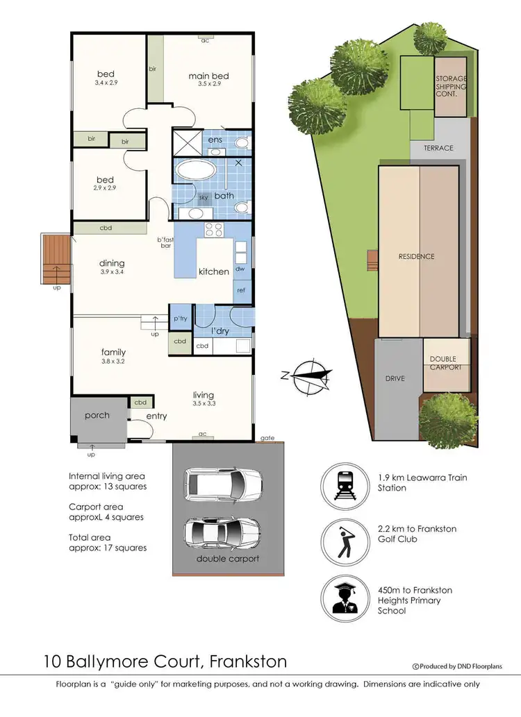 Floorplan of Homely house listing, 10 Ballymore Court, Frankston VIC 3199