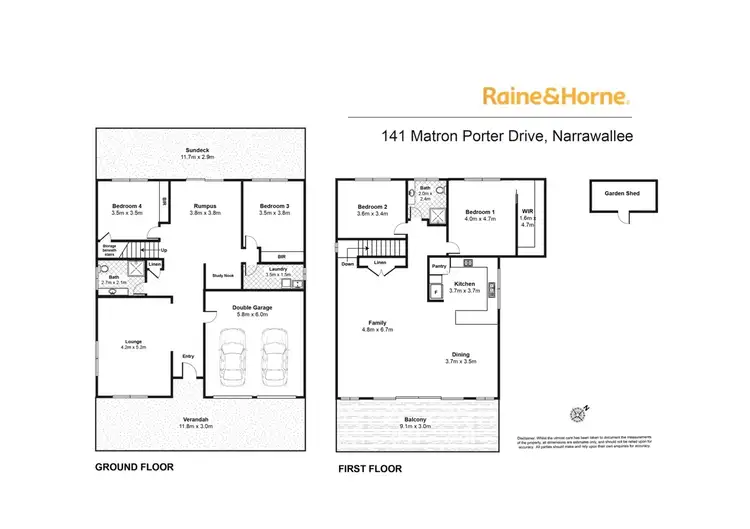 Floorplan of Homely house listing, 141 Matron Porter Drive, Narrawallee NSW 2539
