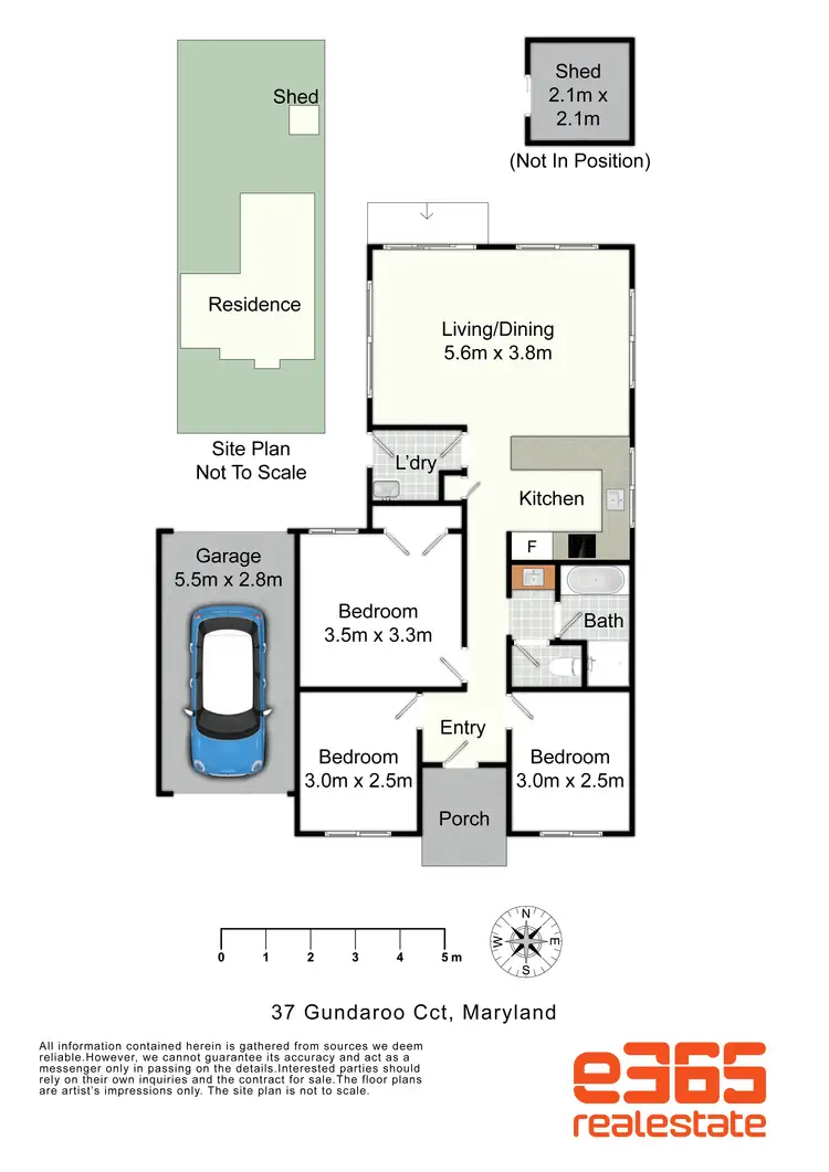 Floorplan of Homely house listing, 37 Gundaroo Circuit, Maryland NSW 2287