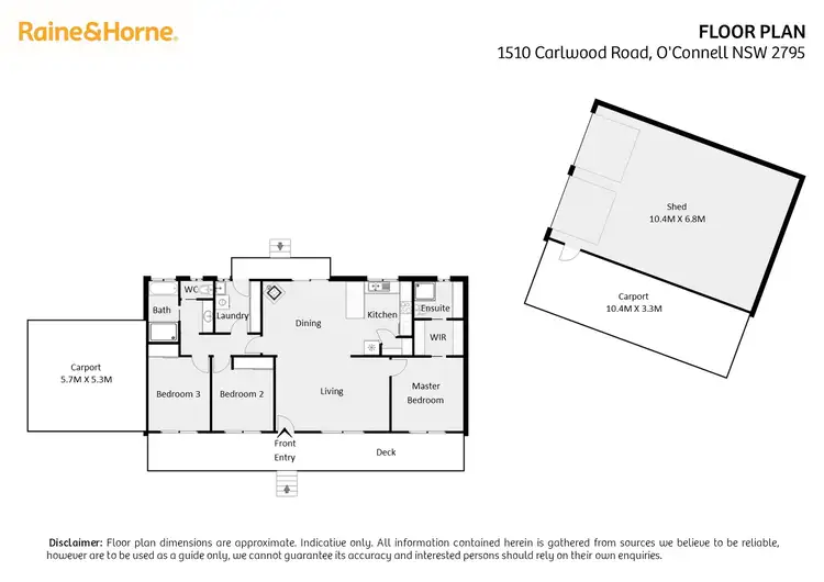 Floorplan of Homely house listing, 1510 Carlwood Road, O'connell NSW 2795