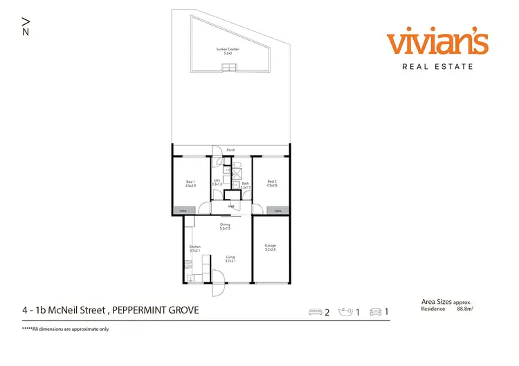 Floorplan of Homely apartment listing, 4/1B McNeil Street, Peppermint Grove WA 6011