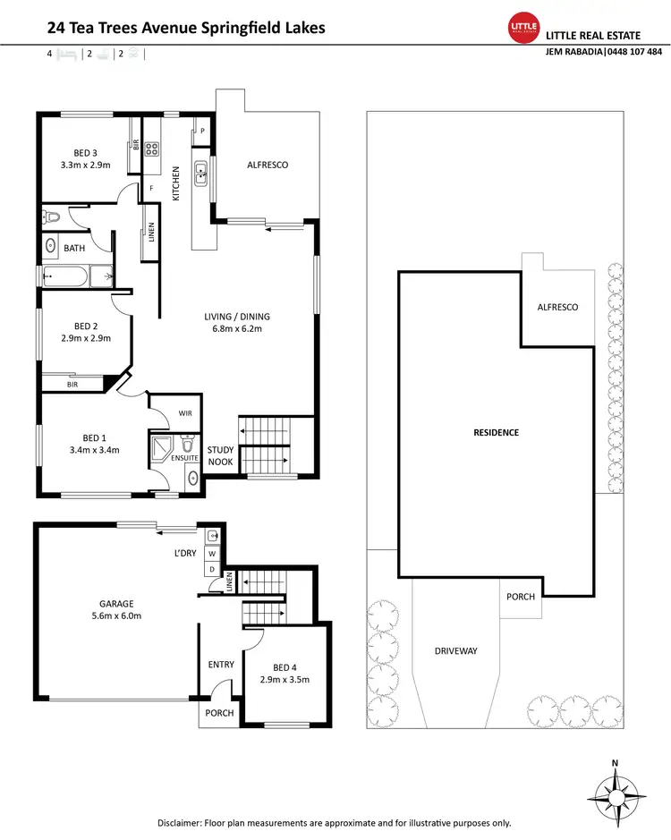 Floorplan of Homely house listing, 24 Tea Trees Avenue, Springfield Lakes QLD 4300