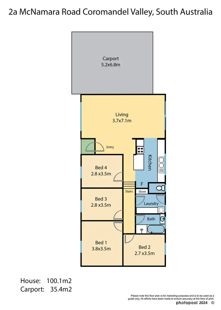 Floorplan of Homely house listing, 2A McNamara Road, Coromandel Valley SA 5051