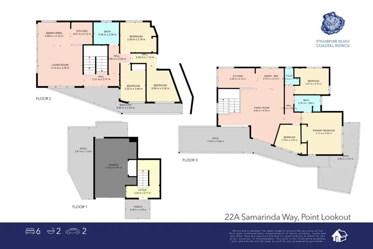 Floorplan of Homely house listing, 22A Samarinda Way, Point Lookout QLD 4183