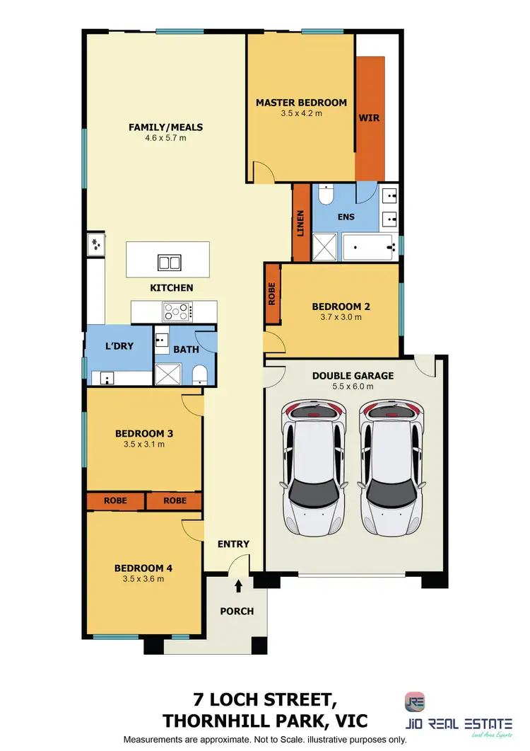 Floorplan of Homely house listing, 7 Loch Street, Thornhill Park VIC 3335