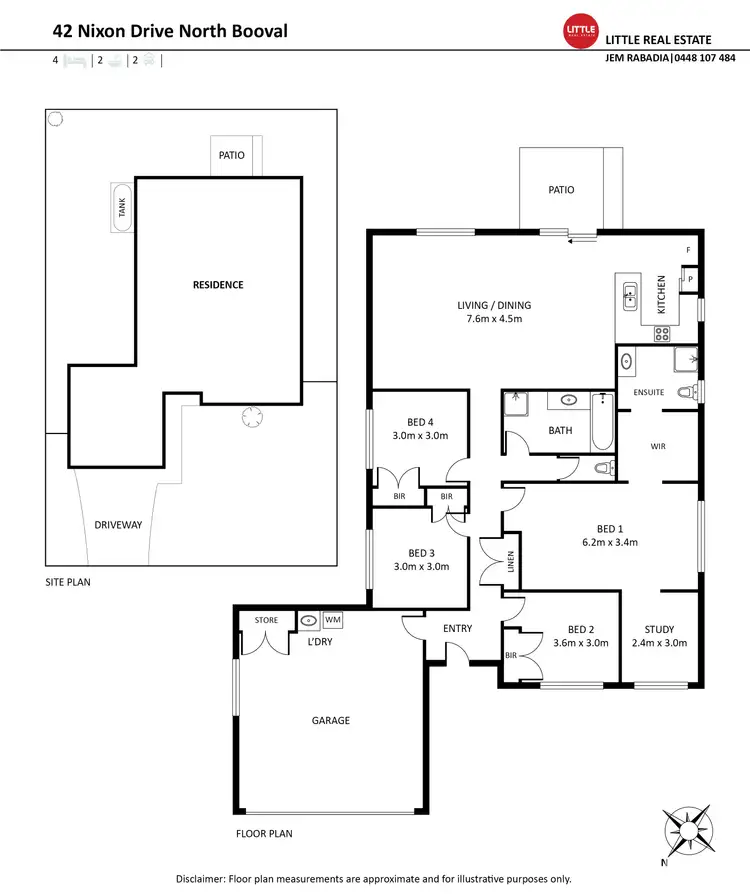 Floorplan of Homely house listing, 42 Nixon Drive, North Booval QLD 4304