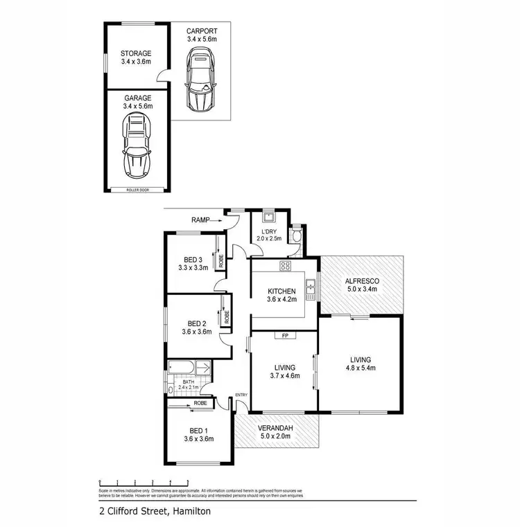 Floorplan of Homely house listing, 2 Clifford Street, Hamilton VIC 3300