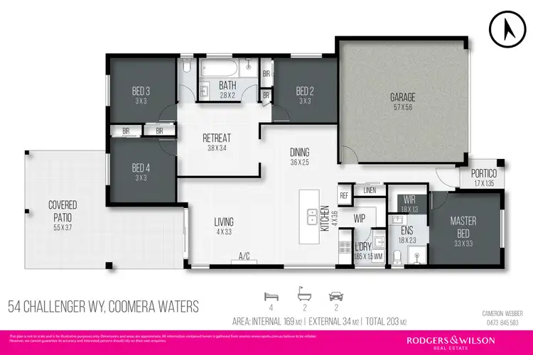 Floorplan of Homely house listing, 54 Challenger Way, Coomera Waters QLD 4209