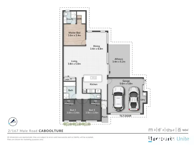 Floorplan of Homely semi-detached listing, Duplex 2/167 Male Road, Caboolture QLD 4510