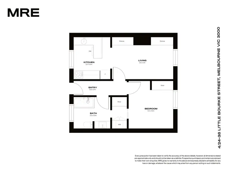 Floorplan of Homely apartment listing, 4/24-38 Little Bourke Street, Melbourne VIC 3000