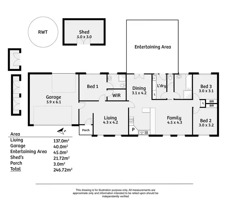 Floorplan of Homely house listing, 5 Gordon Crescent, Strathalbyn SA 5255