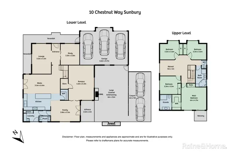 Floorplan of Homely house listing, 10 Chestnut Way, Sunbury VIC 3429
