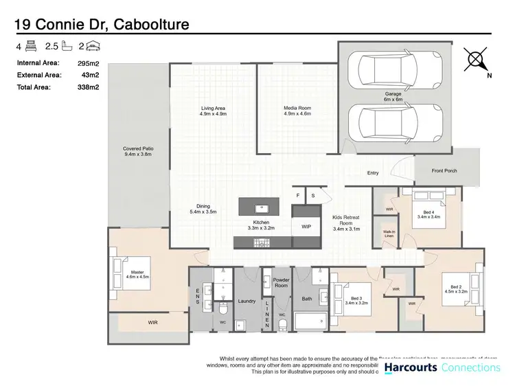 Floorplan of Homely house listing, 19 Connie Drive, Caboolture QLD 4510