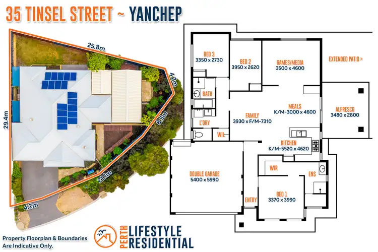 Floorplan of Homely house listing, 35 Tinsel Street, Yanchep WA 6035