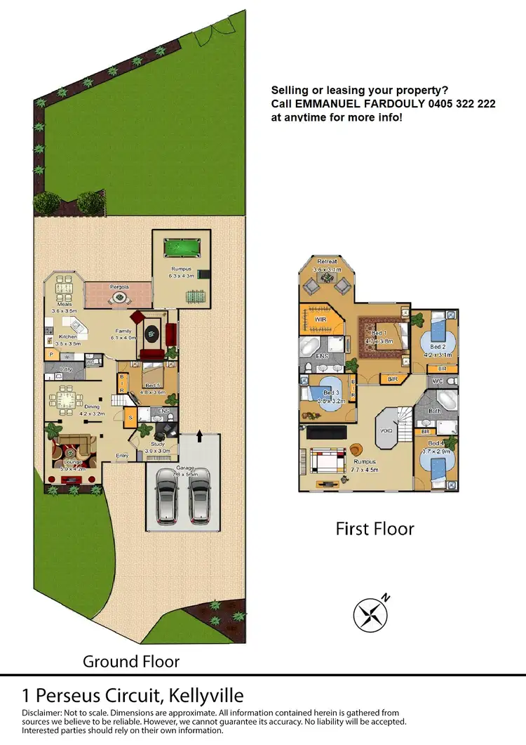 Floorplan of Homely house listing, 1 Perseus Circuit, Kellyville NSW 2155