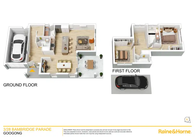 Floorplan of Homely townhouse listing, 3/28 Bambridge Parade, Googong NSW 2620