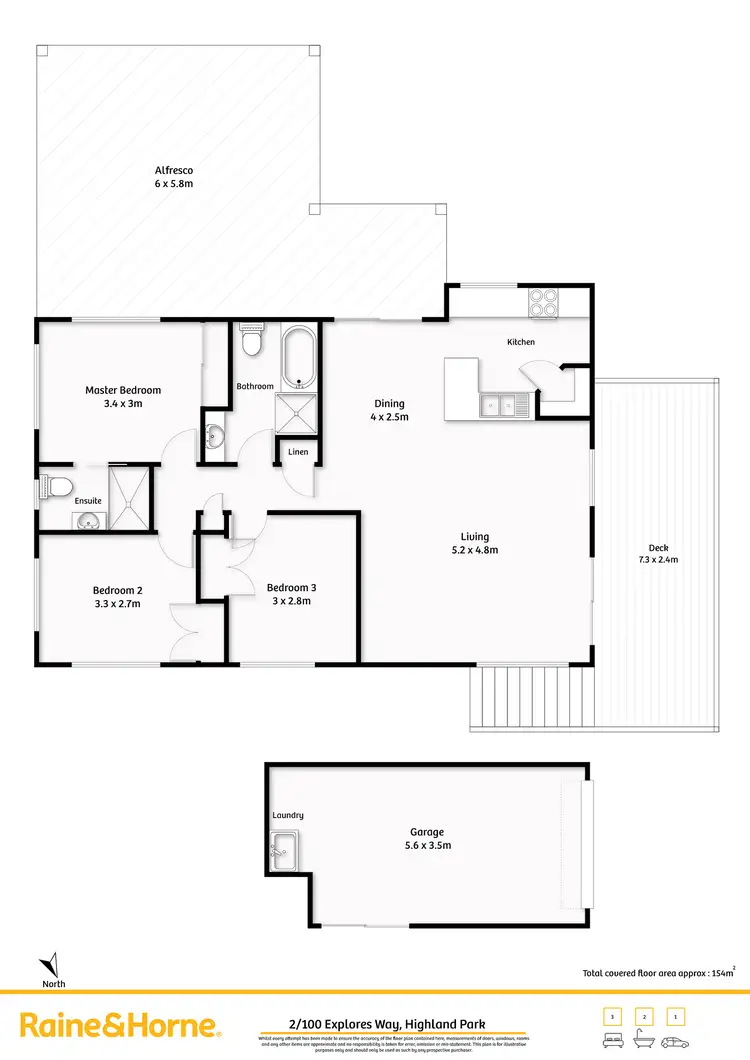 Floorplan of Homely house listing, 2/100 Explorers Way, Highland Park QLD 4211