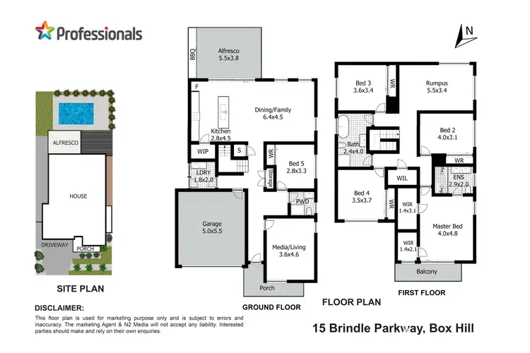 Floorplan of Homely house listing, 15 Brindle Parkway, Box Hill NSW 2765