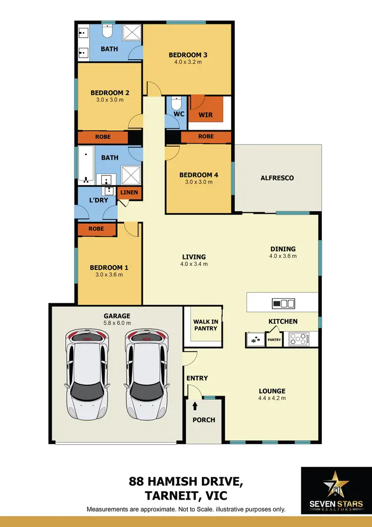 Floorplan of Homely house listing, 88 Hamish Drive, Tarneit VIC 3029