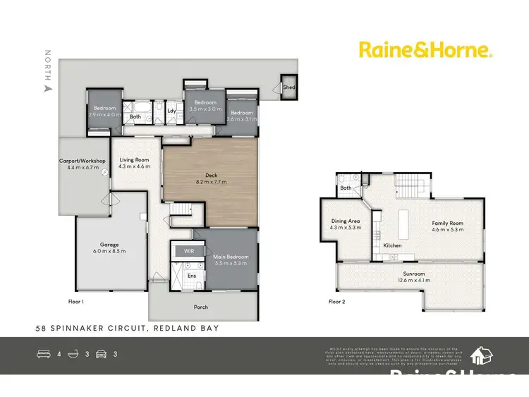 Floorplan of Homely house listing, 58 Spinnaker Circuit, Redland Bay QLD 4165