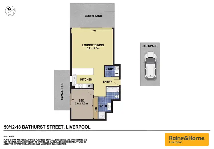 Floorplan of Homely unit listing, 50/12-18 Bathurst Street, Liverpool NSW 2170